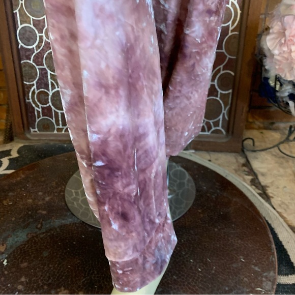 RAINBOW PINK & DARK PINK CRUSHED VELOUR JOGGER PANTS (1X) - Picture 7 of 13